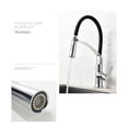 thumbnail image 3 of Kitchen Faucet Solid Brass Single Handle, One Hole Kitchen Sink Faucet With 360 Swivel Modern Rubber Neck Pull Down Sprayer Rubb ,Versatile Features, 3 of 7