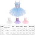 thumbnail image 4 of IBTOM CASTLE Toddler Kids Girls Sequins Camisole Ballet Dance Dress Glitter Stars Tutu Skirted Leotard Ballerina Gymnastics Dancewear for Child, 4 of 8