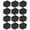 Black, variant on WIERPOP Soundproof Wall Panel Sound Absorption Tiles Polyester Texture for Nurseries