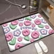 thumbnail image 1 of Manteles individuales de diatomeas suaves, tapete de expansión con diseño de flores pequeñas, visión 3D, para baño, inodoro, antideslizante, para césped líquido, 1 of 5