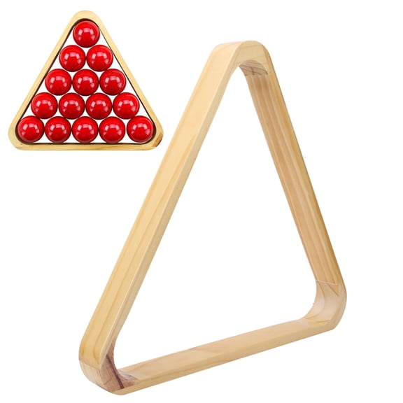 Tebru Billiards Ball Rack,Wooden Professional Billiards Triangular Rhombus Frame Snooker Balls Rack Sports Supplies