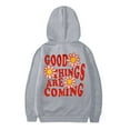 thumbnail image 4 of Vividxx Hoodies For Girls Long Sleeve Soft Sweatshirt Letter Print Kids Cute Pullovers Top Fashion Casual Hoodie For Fall Winter Streetwear 4-5 Years, 4 of 5