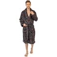thumbnail image 1 of Men's Soft Plush Fleece Classic or Hooded Robe with Front Pockets, 1 of 7