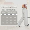 thumbnail image 3 of TEMOFON Womens Pants Casual Wide Leg Dress Pants Palazzo Summer White Comfy Lounge Pants Business Work Trousers XXL, 3 of 10