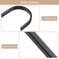 thumbnail image 4 of Unique Bargains 16Pcs 4.1 Inch Flat S Hooks Hanging Hook for Home Kitchen Storage, 7mm Black, 4 of 6