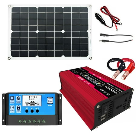

Solar Power System | Generator With 220V AC Outlet | Solar Mobile Monocrystalline Solar Panel Battery Pack For Outdoor RV Van Camping With 18w Panel Included