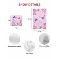 thumbnail image 7 of Pink Flower Kitchen Dish Towels for Drying Dishes Set of 3, Spring Floral Butterfly Elegant Pastoral Birds Waffle Weave Microfiber Hand Tea Bathroom Towels Quick Dry & Absorbent Towel 12x12, 7 of 7