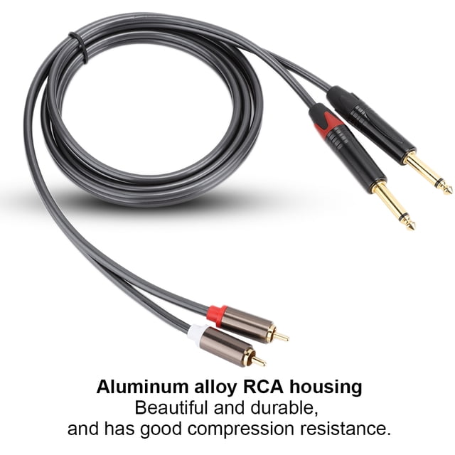 To 6.35mm Adapter Cable, Contact Performance Audio Cable For Power For Headphone For Mixer Camera