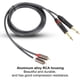 thumbnail image 5 of Cable Adaptador Dual A Dual 6.35 ANGGREK Negro Duradero Chapado En Oro, 5 of 7