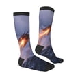 thumbnail image 4 of Lsque Winter Fire Dragon Printed Crew Socks Men's Women's LightWeight Thin Casual Calf Socks ,Knee High Socks,Cotton Socks, 4 of 9