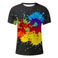 thumbnail image 2 of Sngxgn Men's Lightweight Short Sleeve Crew Neck T-Shirt(Red,M), 2 of 3