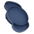 thumbnail image 5 of BOKYAN Silicone Fold‑Away Toddler Plate Set – 3‑Section, Non‑Slip, Heat‑Resistant, Easy‑Clean, Portable Dining Tray for Babies & Kids, Dark Blue, 5 of 8