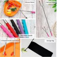 thumbnail image 3 of fourchettes Barbecue, 5 Fourchettes De Barbecue Extensible 34" Brochettes Pour Barbecue Avec Poigne En Plastique, Btons Rtir La Guimauve Pour F, 3 of 5