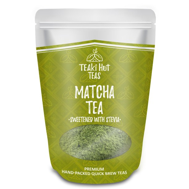 Teaki Hut Matcha Green Tea Powder Sweetened With Stevia No Sugar Or Carbs Added Sweet Matcha Latte Mix Culinary Grade Frappe Smoothie Blend 4 Oz 100 Servings Walmart Com Walmart Com