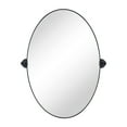 thumbnail image 4 of TEHOME Aura Black Oval Bathroom Mirror, 20x30 inches, Stainless Steel framed, Pivoting, 4 of 7