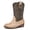 Sequins Gold, variant on Girls Red Glitter Cowgirl Boots Western Round Toe Mid Calf Side Zipper Boots for Toddler Little Big Kid
