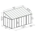 thumbnail image 5 of Palram - Canopia SanRemo 10' x 18' Patio Enclosure - White, 5 of 9
