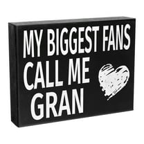 JennyGems My Biggest Fans Call Me Gran Sign, Gran Gifts, Grandma Gifts for Gran, Gran Birthday Gifts, Made in USA