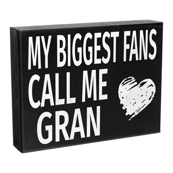 JennyGems My Biggest Fans Call Me Gran Sign, Gran Gifts, Grandma Gifts for Gran, Gran Birthday Gifts, Made in USA
