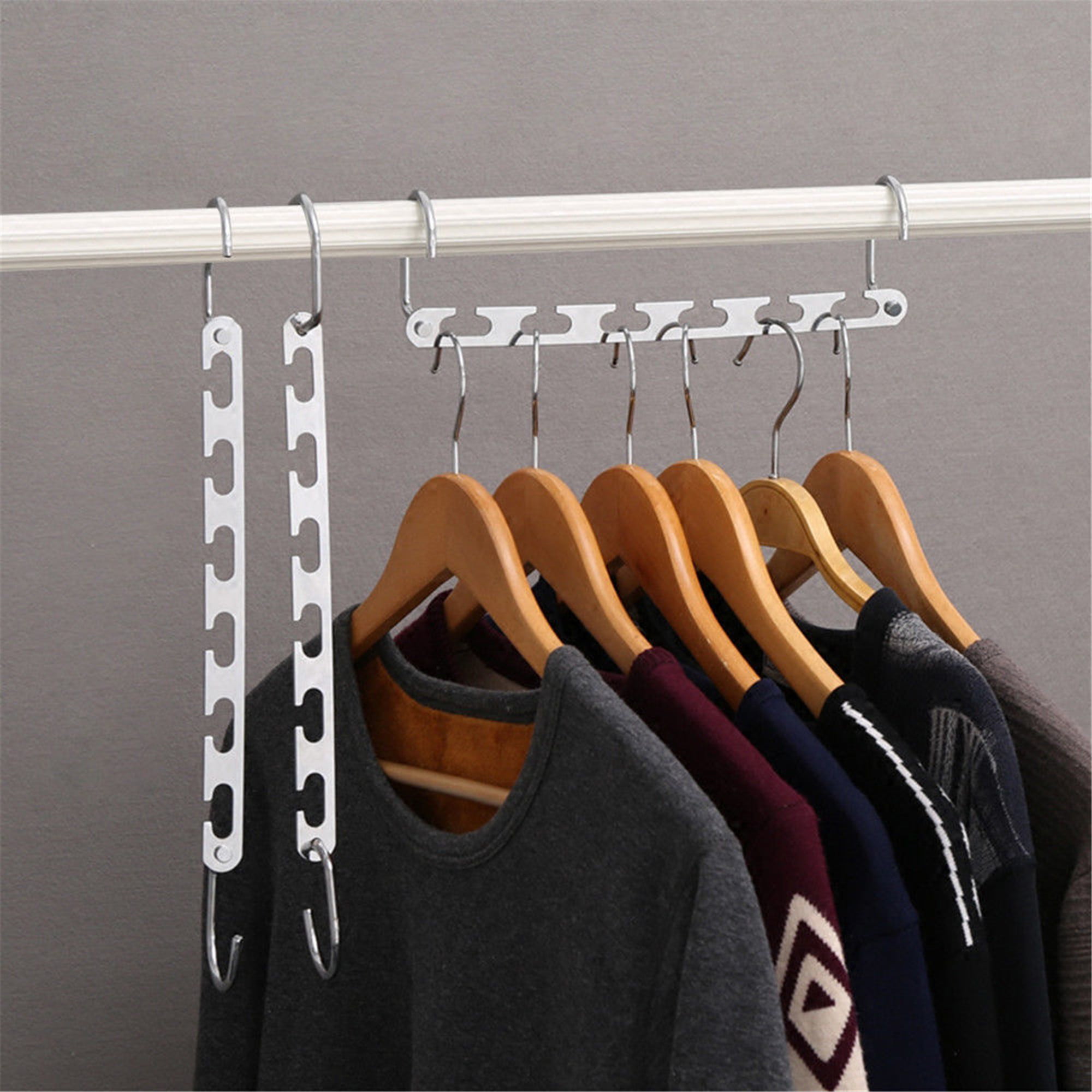 10pc/lot Clothes Hangers Heavy Duty Strong Metal Hangers For Home Closet  Storage Space Saving Suit Hangers For Clothing Storage