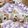 thumbnail image 5 of Purple Forest Runner Rug 2.7x5 FT, Non Slip Entryway Carpet, Contemporary Silhouette Abstract Art Washable Soft Floor Carpet Entrance Mat Non-Shedding Throw Rug for Hallway Laundry Room Bedside, 5 of 9