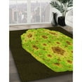 thumbnail image 3 of Ahgly Company Machine Washable Indoor Rectangle Transitional Pistachio Green Area Rugs, 5' x 7', 3 of 7