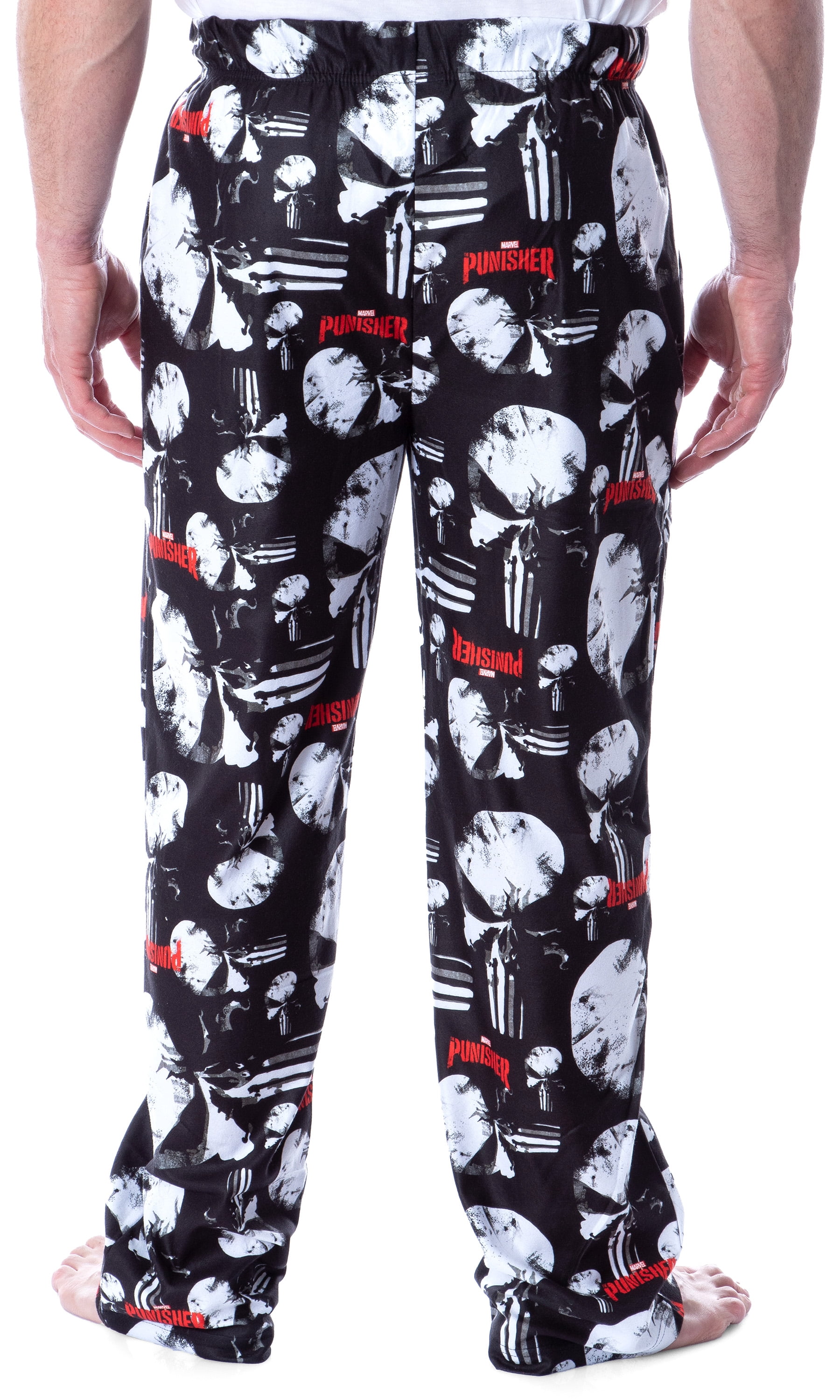 Marvel Men's The Punisher Death's Head Skull Logo Loungewear Pajama Pants -  Walmart.com