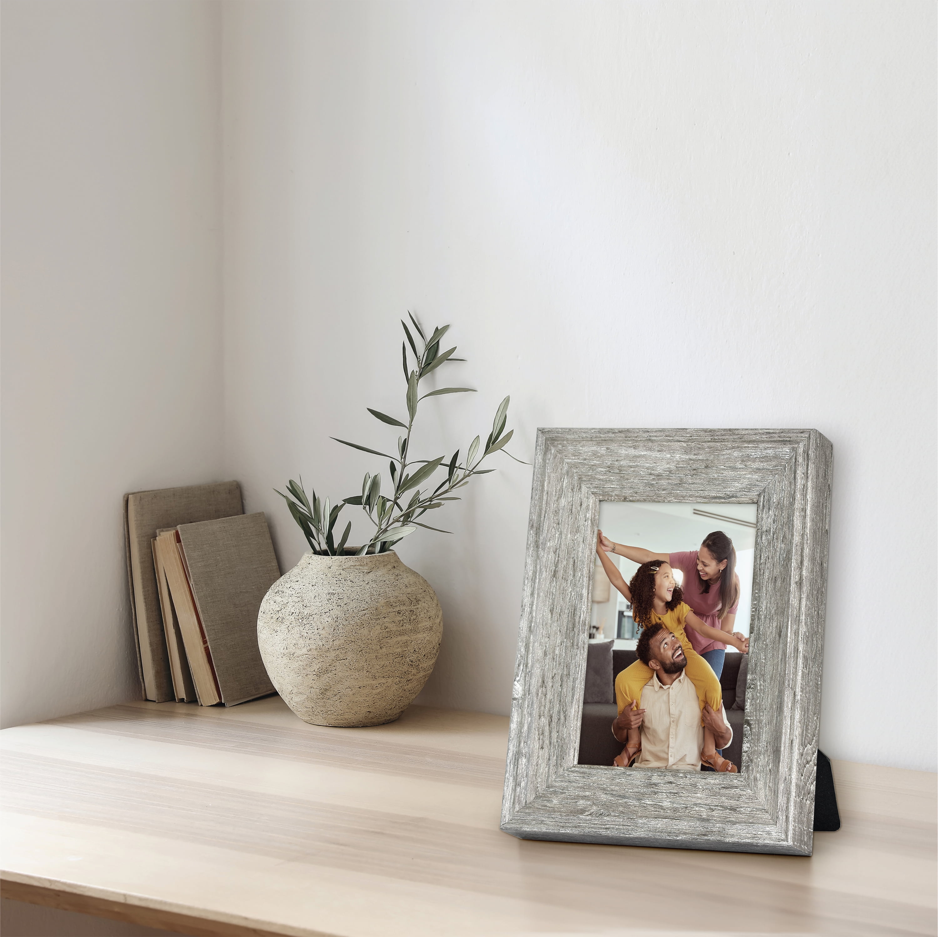 (2 pack) Mainstays – 5x7 Picture Frame – Rustic Gray Tabletop Photo Frame