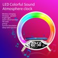 thumbnail image 2 of Cargador inalámbrico con luz LED nocturna, altavoz inalámbrico conectado con despertador digital, radio FM, función de repetición de alarma, doble despertador, luz de despertador con efecto amanecer, 2 of 7