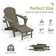 Furryfection Folding Adirondack Chair with Adjustable Back & Ottoman