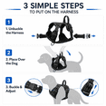thumbnail image 6 of SDFTDG No-Pull Dog Harness with Handle Reflective Breathable Adjustable S-XL(L,Black), 6 of 9