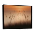 thumbnail image 2 of Designart "Coastal Awakening With Beach Grass" Coastal Sunset Floater Framed Wall Art Living Room, 2 of 5