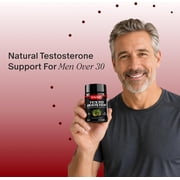 Snap Supplements Testosterone Support with Tongkat Ali and D-Aspartic Acid, 60 Capsules, Adult Dietary Supplement, Easy-to-Use Capsule Format, For supports male vitality, energy and stamina