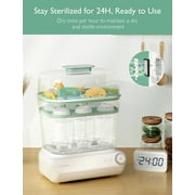 Momcozy Large Bottle Sterilizer and Dryer, 3 Layers Electric Sterilization Machine for All Baby Bottles & Breast Pump Accessories