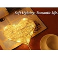 thumbnail image 2 of Night Light for Kids,Decorative LED Desk Lamp,Battery Powered Heart-Shaped LED,Warm White Light, 2 of 5