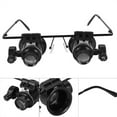 thumbnail image 4 of JilgTeok 2 Packs 20X Magnifying Glasses Watch Magnifier Jeweler Eye Glasses Lens Repair LED Light for Close Work, 4 of 8