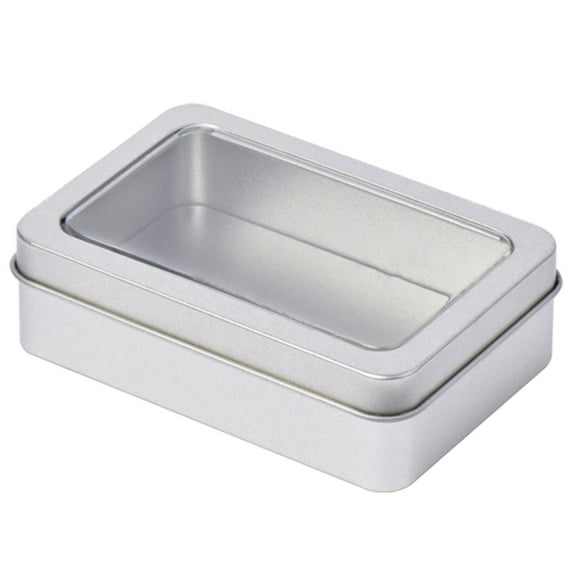 Playing Card Box Trading Card Case Card Storage Can Card Organizers Card Case Empty Metal Storage Box for Game Card