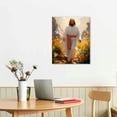 thumbnail image 2 of ARISTURING  Jesus Christian Canvas Painting Wall Art Canvas Picture Poster Black Of Jesus God Walk, Bath Sun Baptism Living Room Hallway Bedroom Bathroom Trim, 2 of 4