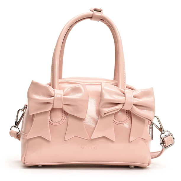 Bolso Mano Hombro Mujeres PU Bow S para Viajes Al Aire Libre