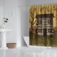 thumbnail image 3 of Ensemble de Rideaux de Douche avec Encliquetage, Style Vintage Chic de Ferme Inspirant (1) Rideaux de Douche Réutilisables, Simple Rideau de Salle de Bain en Polyester, 72x72 Pouces, 3 of 4