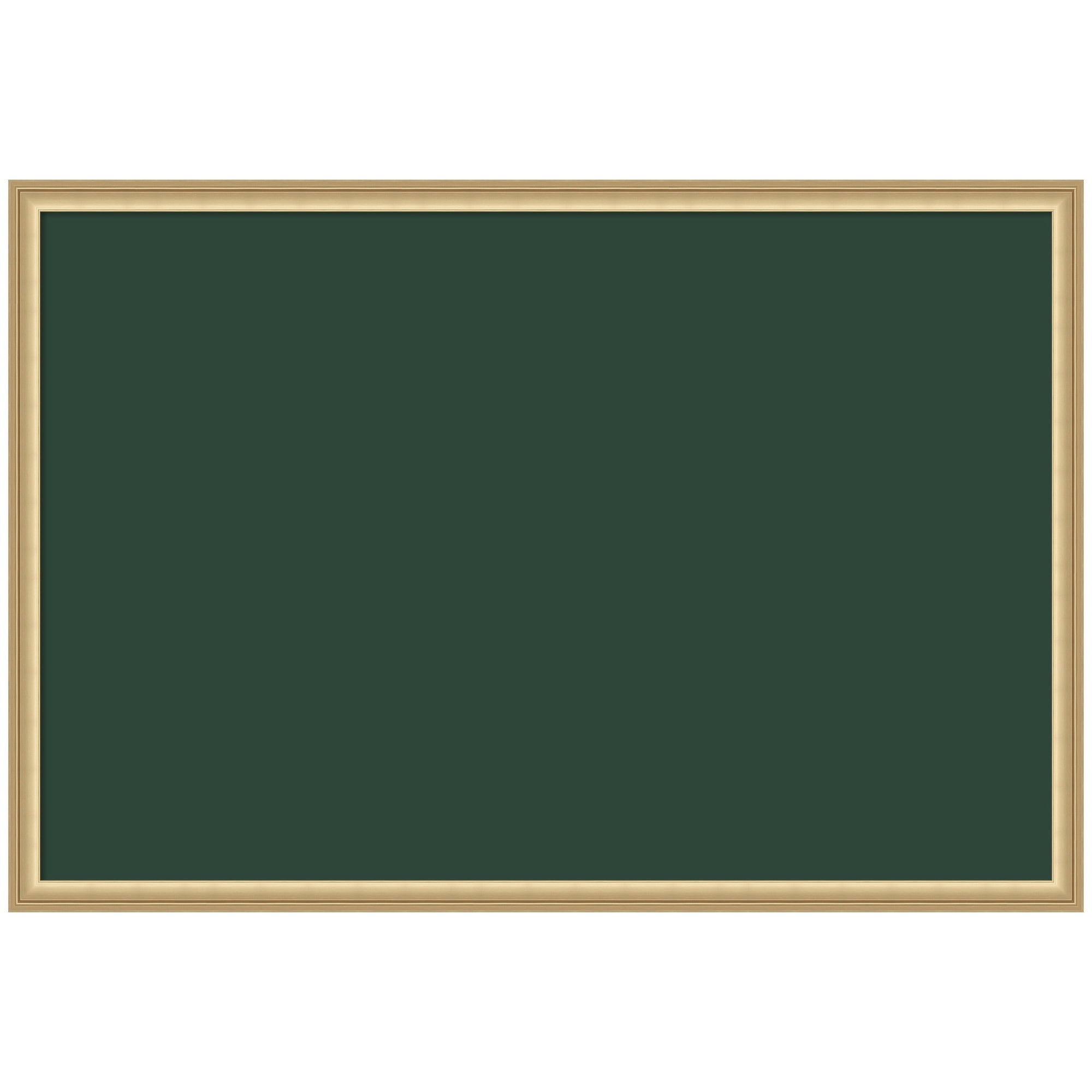 Kate and Laurel Framed Fabric Pinboard 38 x 26,  Printed Linen Classic Bulletin Board for Use as a Vision Board or Wall Organization, Florence Gold Frame