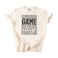 thumbnail image 4 of Game Day Striped Shirt for Women & Teen Girls Retro Football Season Comfort Colors Graphic Tee - Black on Ivory Shirt, Adult Medium, 4 of 5