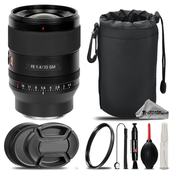Sony FE 35mm f/1.4 GM Lens   UV Filter    Hood   Lens Pouch- Basic Kit (International Version)