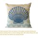 thumbnail image 3 of Fundas de almohada de playa, paquete de 4 fundas de almohada de algodón y lino náutico, funda de cojín costera con tema marino, 18.0 x 18.0 in Adepaton WMPH-1623, 3 of 9