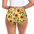 thumbnail image 3 of Womens Underwear Scottish Plaid Sunflower Cuteness No Show Seamless Underwear for Women, Soft Stretch Women's Panties, Hipster Ladies Panties Bikini Underwear Briefs, 3 of 6