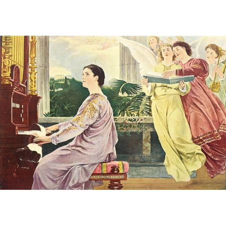 Worlds Best Composers 1900 St Cecilia with the Angels Poster Print by (Best Composer In The World)