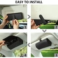 thumbnail image 5 of Soporte para anteojos de sol para parasol de coche, caja organizadora universal para anteojos de coche, accesorios para visera de vehículo, estuche protector de almacenamiento con oculto, 5 of 5