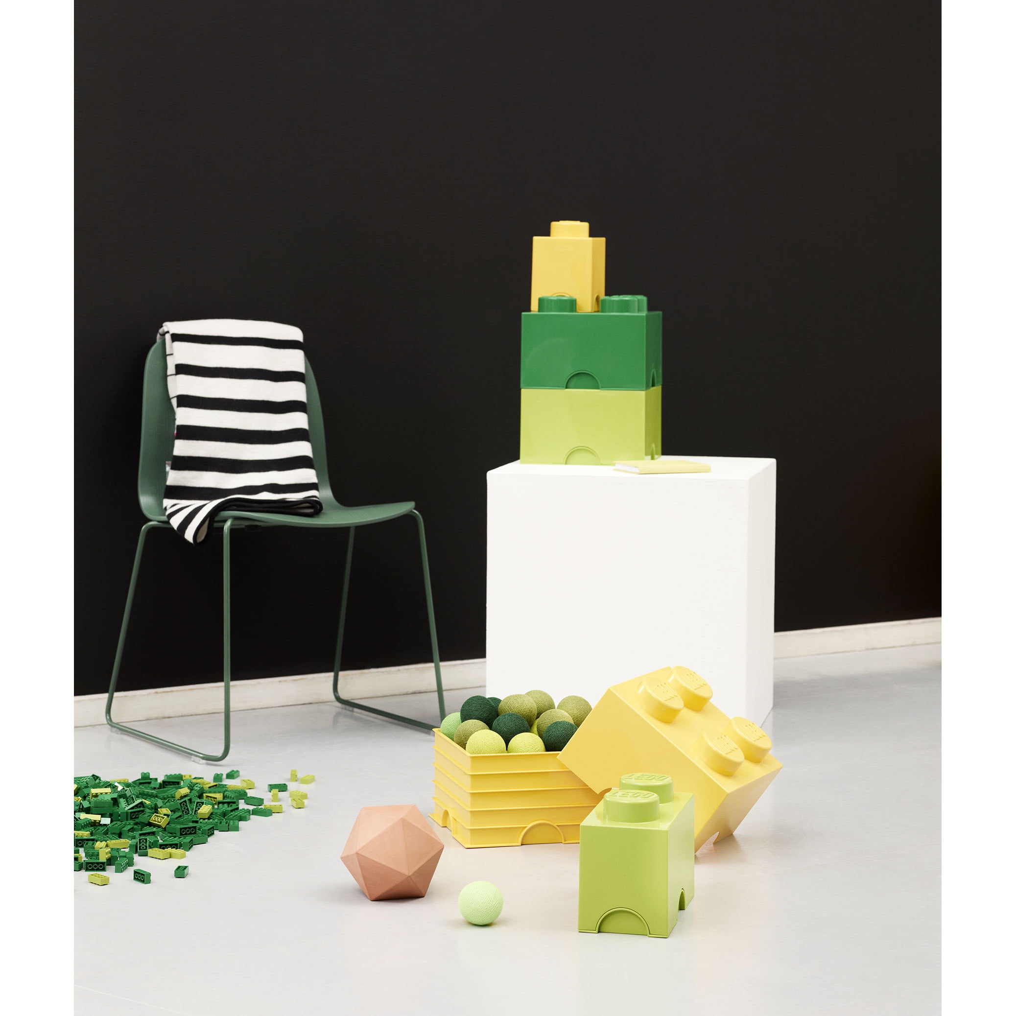 LEGO Storage Brick Toy Box,  Bright Yellow