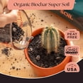 thumbnail image 2 of Cactus and Succulent Organic Potting Soil Mix for House Plants - Fast Draining, Root Boosting, Peat-Free, Less Prone to Gnats - Drought-Tolerant -for AloeVera, Cacti, Indoor Succulents- 4qt, 2 of 3