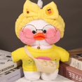 thumbnail image 3 of Pato amarillo hialurónico de peluche Kawaii, accesorios de ropa, Lalafanfan, juguetes de peluche, regalos de cumpleaños y Navidad, 30cm, 3 of 4